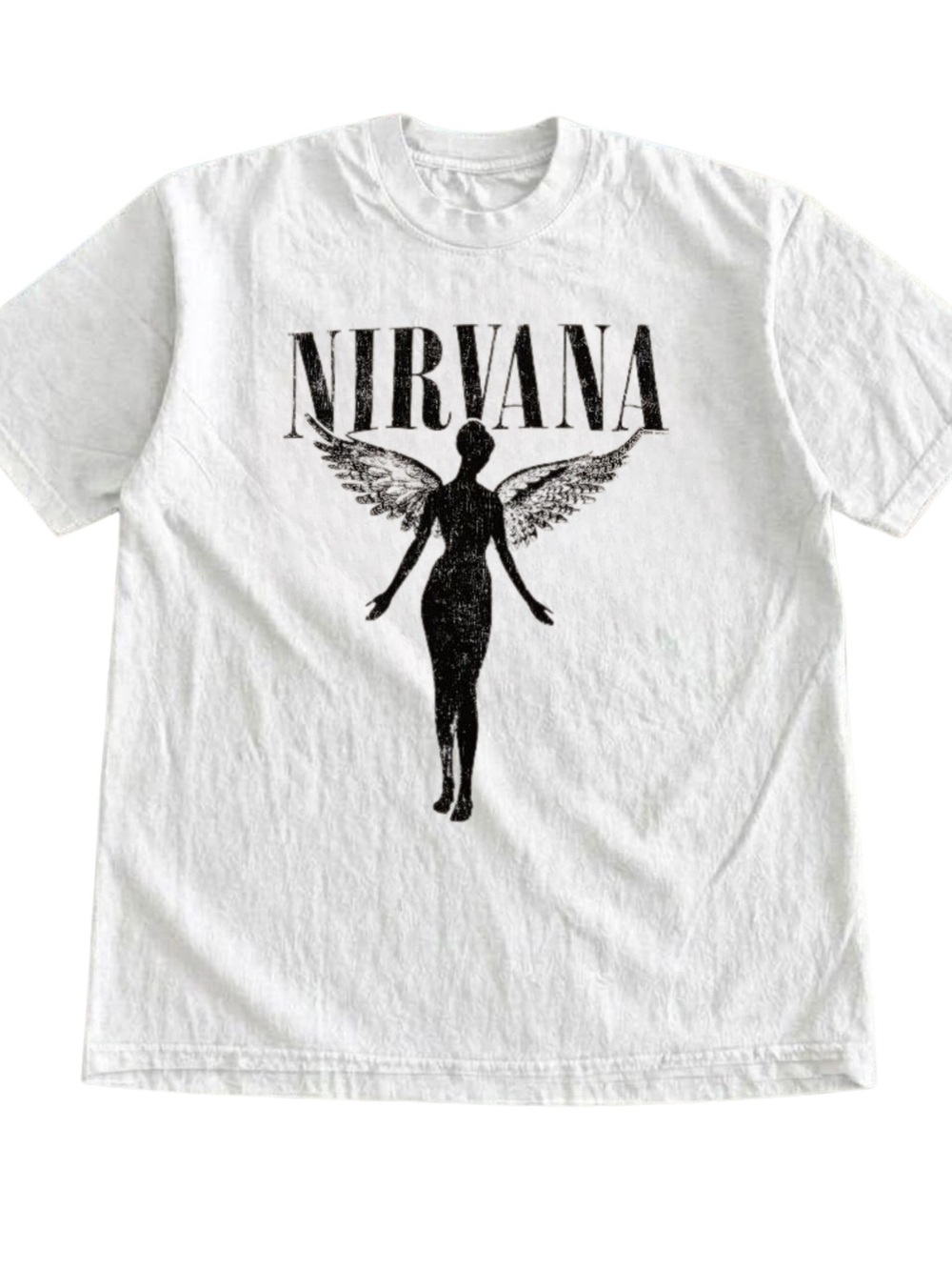 Nirvana Angel Graphic Print Gildan T-Shirt Casual